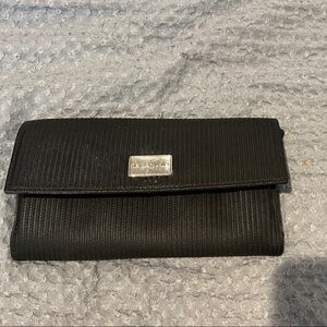 Bulgari Black Textured Wallet